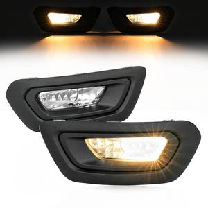 lot 1149 image: HECASA Fog Light & Bezel Compatible with 2020-2023 Ford Transit Bumper Driving Fog Lamps Covers WWiring Left & Right Side Clear Lens Plastic Replacement for FO2592236 FO2593236 - Retail $57