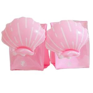 lot 1156 image: Arm Floaties for Adults and Kids - Cute Cartoon Pool Arm Floaties Armbands Inflatable Swim Floaty PVC Arm Floats for Kids 3-5-6-12 Years (Pink Shell) - Retail $6