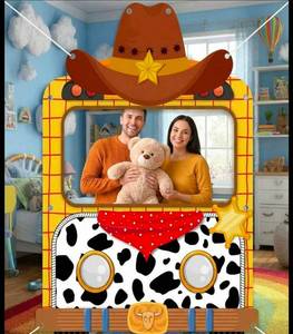 lot 1161 image: 180x120cm Party Supplies Photo Backdrop - Retail $0
