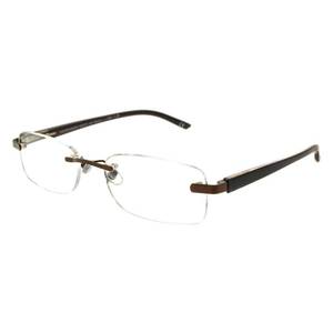 lot 1165 image: Foster Grant Mens Rick Rectangular Reading Glasses, BrownTransparent, 59 mm - Retail $22