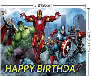 lot 1172 image: Avengers Birthday Banner - Retail $0