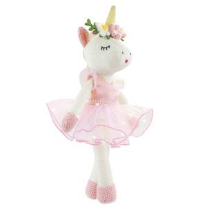 lot 1215 image: JUSTQUNSEEN Unicorn Stuffed Animals Plush Ballerina Baby Doll, Unicor n Toys for Girl, Stuffed Animals for Girls Girls Birthday Gift U nicorn Decorations for Girl Toys(Pink) - Retail $30