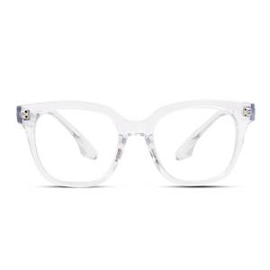 lot 1218 image: Avaeye Oversized Reading Glasses for Women Men Large Square Frame Readers Trendy Eyeglasses with Spring Hinges(Clear,2.5) - Retail $10