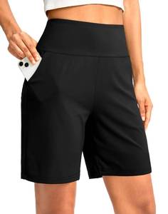 lot 1225 image: G Gradual Womens Bermuda Long Shorts with Pockets 7 High Waisted Knee Length Shorts for Women Walking Athletic Workout(Black-L7,XXL) - Retail $20