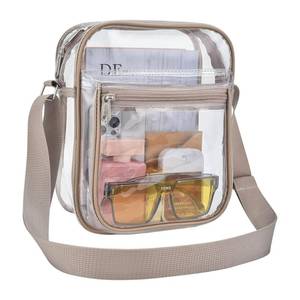 lot 1235 image: USPECLARE Clear Bag Stadium Approved Clear Messenger Bag for Men and Women - Retail $10