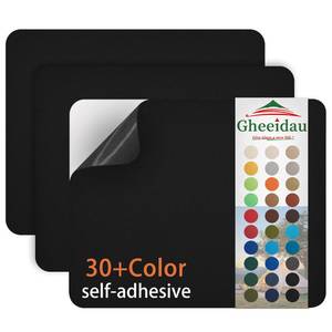 lot 1261 image: Gheeidau Canvas Repair Patch 9�11 Inch 3Pcs Waterproof Self-Adhesive Fabric Repair Patch for Tents,Boat Cover,Pop Up Canopy,Patio,Bags,Car Seats,Sofas,Furniture Cover(Black) - Retail $10