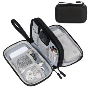 lot 1268 image: FYY Electronic Organizer, Travel Tech Pouch Bag, Cable Organizer Black - Retail $10