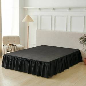 lot 1293 image: Bed Skirt Twin Size Ruffled Bed Skirt, 14 Twin Dust Ruffle Bed Skirts - Retail $16
