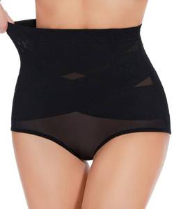 lot 1306 image: GYDEK Tummy Control Shapewear Panties for Women High Waisted Body Shaper Underwear Girdle Panty Seamless Shapewear Black - Retail $8