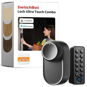lot 1316 image: Smart Lock Ultra with Keypad,Fingerprint Door Lock, App Remote Control, Built-in WiFi Keypad Deadbolt, Auto Unlock, Waterproof&Easy Install, Supports Alexa and Google - Retail $169