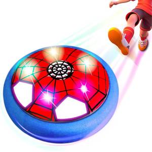 lot 1340 image: Soccer Toys for Boys 4-6 Hover Soccer Ball Indoor Gifts for Boys Kids Toys Birthday Gifts for 4 5 6 7 8 9 10 Year Old Boy Air Floating Soccer Toy with LED Lights Foam Bumper - Retail $18