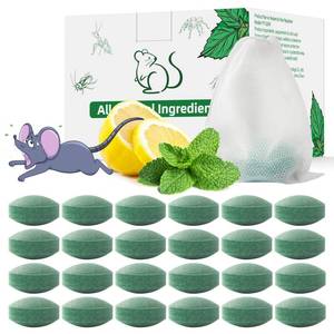 lot 1396 image: Pest Rodent Repellent, 24 Pack Peppermint Oil Repellent for Mouse Rats Spider Roach Ant Squirrel Pest Control Indoor & Outdoor, Natural Mice Deterrent Replace Trap Poisoning Family & Pet Safe Green - Retail $24