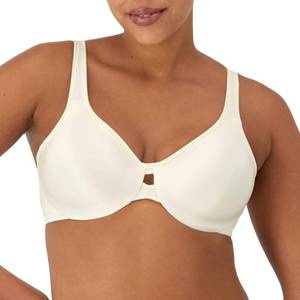 lot 1405 image: Lilyette by Bali Womens Plunge Into Comfort Keyhole Minimizer Bra, Pearl, 42D - Retail $54