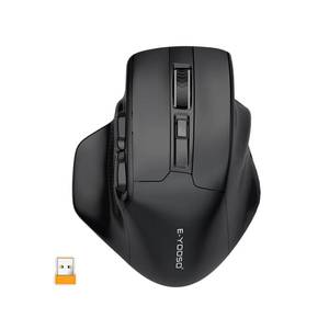 lot 1454 image: E-YOOSO Large Wireless Mouse for Big Hands, X-31 Cordless Ergo Computer Mouse, 6 Buttons, 5-Level 4800 DPI, 18 Months Battery Life, for Laptop, PC, Chromebook (Black) - Retail $20