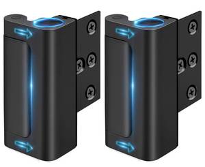 lot 1458 image: Home Security Door Reinforcement Lock for Front Door Child Proof Top Latch - Retail $18