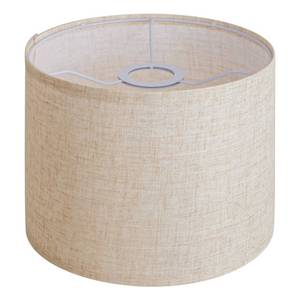 lot 1471 image: Beige Linen Small Drum Lampshade, 8.66 Top x 8.66 Bottom x 7.87 High Lamp Shade, Lamp Shade Replacement for Table and Floor Lamps, Pendant Light, Handcrafted Lampshade, Easy Assembly - Retail $20
