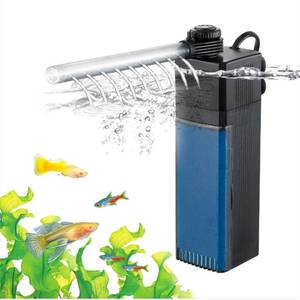 lot 1513 image: Submersible Internal Aquarium Fish Tank Filter 1020 Gallon Tank, 65GPH 4W - Retail $12