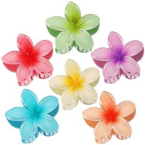 lot 1514 image: CHANDAT Flower Hair Clips 6 PCS Hair Accessories for Women - Hawai - Retail $6