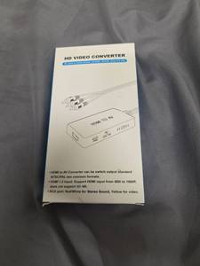 lot 1515 image: HDMI to AV Converter HD Video Converter with RCA Output - Retail $0