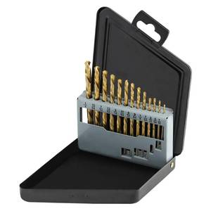 lot 1535 image: COMOWARE 13pcs Left Hand Drill Bit Set, SAE (116 - 14), HSS M2 Drill Bit, 135° Split Point, Titanium Nitride Coated, Reverse Drills Bits for MetalPlasticWood, with Index Case - Retail $17