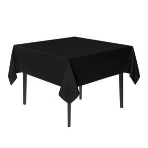 lot 1549 image: sancua Small Square Tablecloths, Black Table Cloth, 36x36 Inch - Retail $10