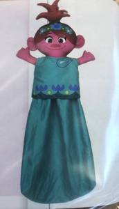 lot 8 image: Franco Laundry Plush Hanging Happy Hamper, Trolls World Tour