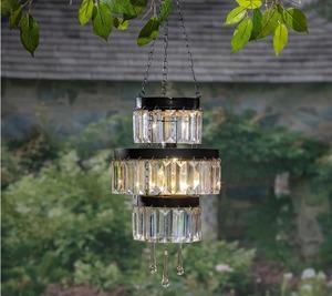 lot 17 image: $69 Garden Meadow Illuminated 28 Outdoor Chandelier with Remote