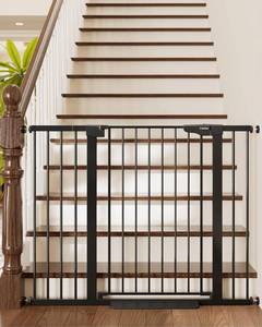 lot 26 image: $120 Cumbor 36 Extra Tall Baby Gate for Stairs & Pets, 30-48 Indoor