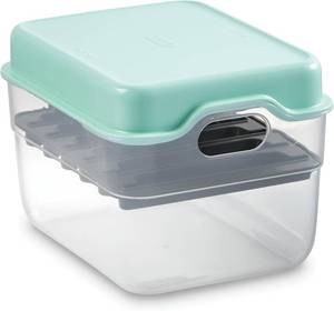 lot 58 image: DASH MultiMaker Mini System Removable Plate Storage Case Aqua