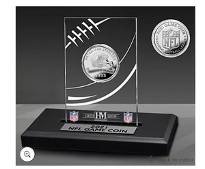 lot 74 image: NFL 2022 Official Game Coin with Acrylic Stand