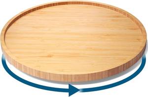 lot 92 image: VERTORGAN Bamboo Lazy Susan Organizer for Kitchen Cabinets