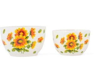 lot 140 image: Ceramic Nesting Prep Bowls, 2 Bowls