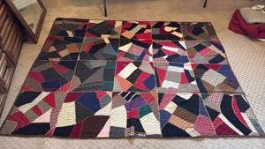 lot 981 image: Hand sewn quilt 81x64
