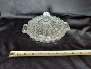 lot 1081 image: Heisey Crystolite&nbsp&nbspcandy or relish bowl with lid