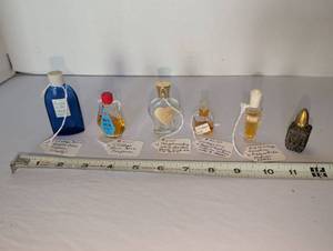 lot 1087 image: Lot of 6 Miniature Perfume Bottles Including Ben Hur and Royale
