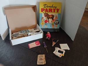 lot 1168 image: Donkey Party by Whitman Publishing, stamps, doll