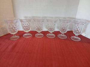 lot 1243 image: American Fostoria stemmed glasses, set of 6