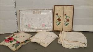 lot 1404 image: Lot of vintage boxed handkerchiefs