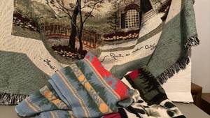 lot 1424 image: Three throw blankets