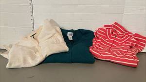 lot 1630 image: Lot of 3 Womens Sweaters - size medTan - Ralph Lauren