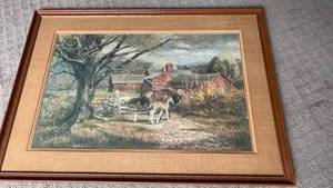 lot 1738 image: Bob Abbott Springtime Print Framed 1977 Signed Numbered 399100033X23