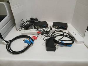 lot 1825 image: Contour 2 RF Modulator Coax Cable Adapter Lot with cables