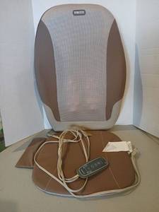 lot 3100 image: HoMedics 2-Motor Massage Mats  and chair back rest support
