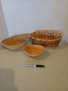 lot 3101 image: Woven Baskets