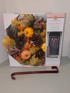 lot 3237 image: Huntington Home Harvest Wreath 20 inches