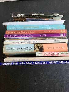 lot 3408 image: Books, including Crazy for God