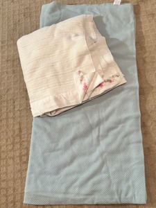 lot 1422 image: FullQueen size coverlet and a blanket