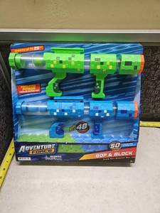 lot 20 image: Adventure Force Bop & Block Foam Ball Blaster Set - Retail $15