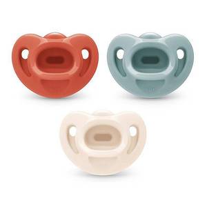 lot 22 image: NUK Comfy Orthodontic Pacifiers  3 Pack  0-6M  Neutral - Retail $7