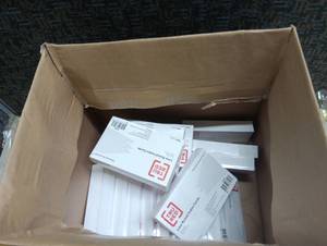 lot 50 image: Tru Red Business Essentials Line Ruled Index Cards 3 x 5 in 100 Cards lot of 10 - Retail $20